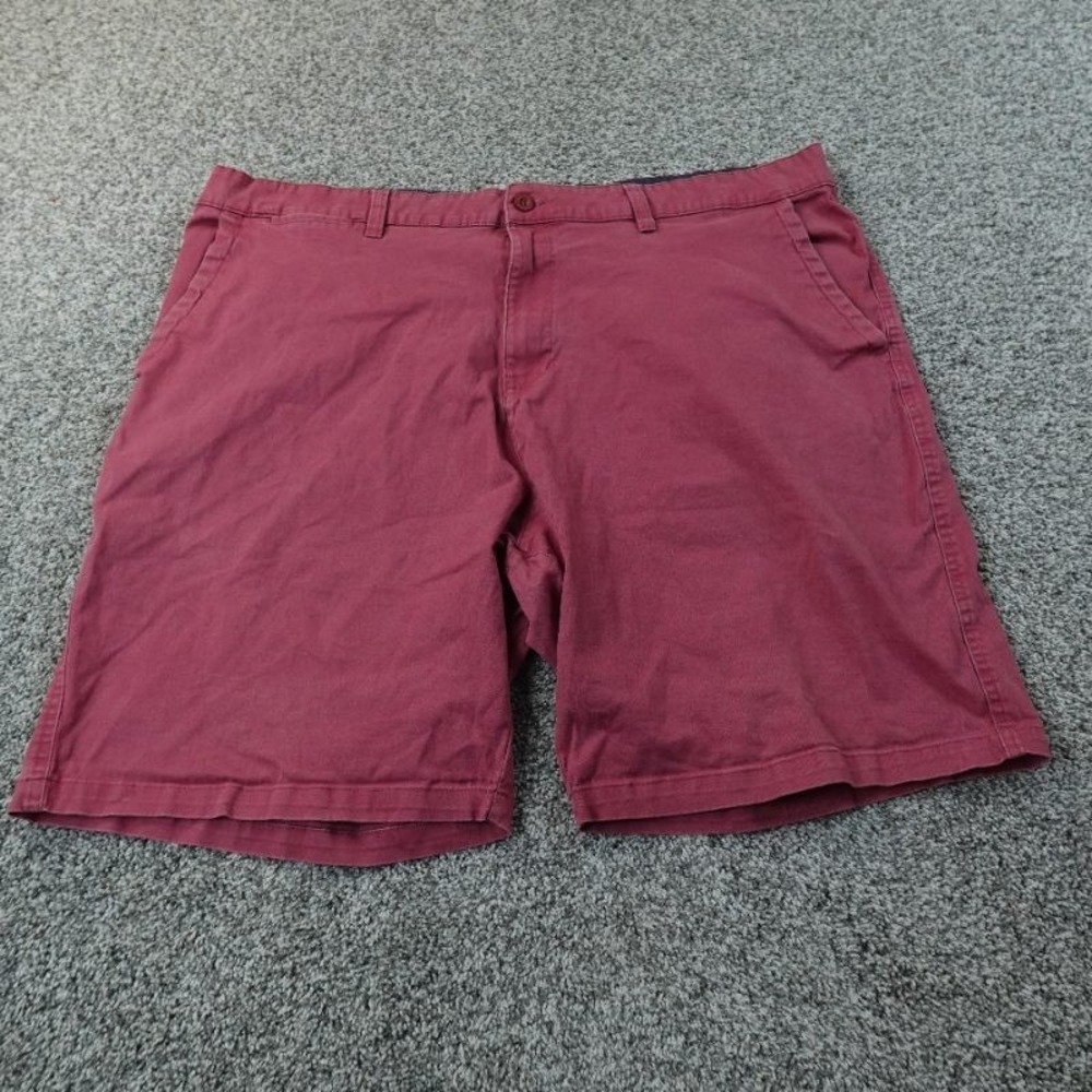 Nat Nast Shorts‎ Mens 46 Red Pink Chino Flat Front Stretch Casual Luxury Preppy